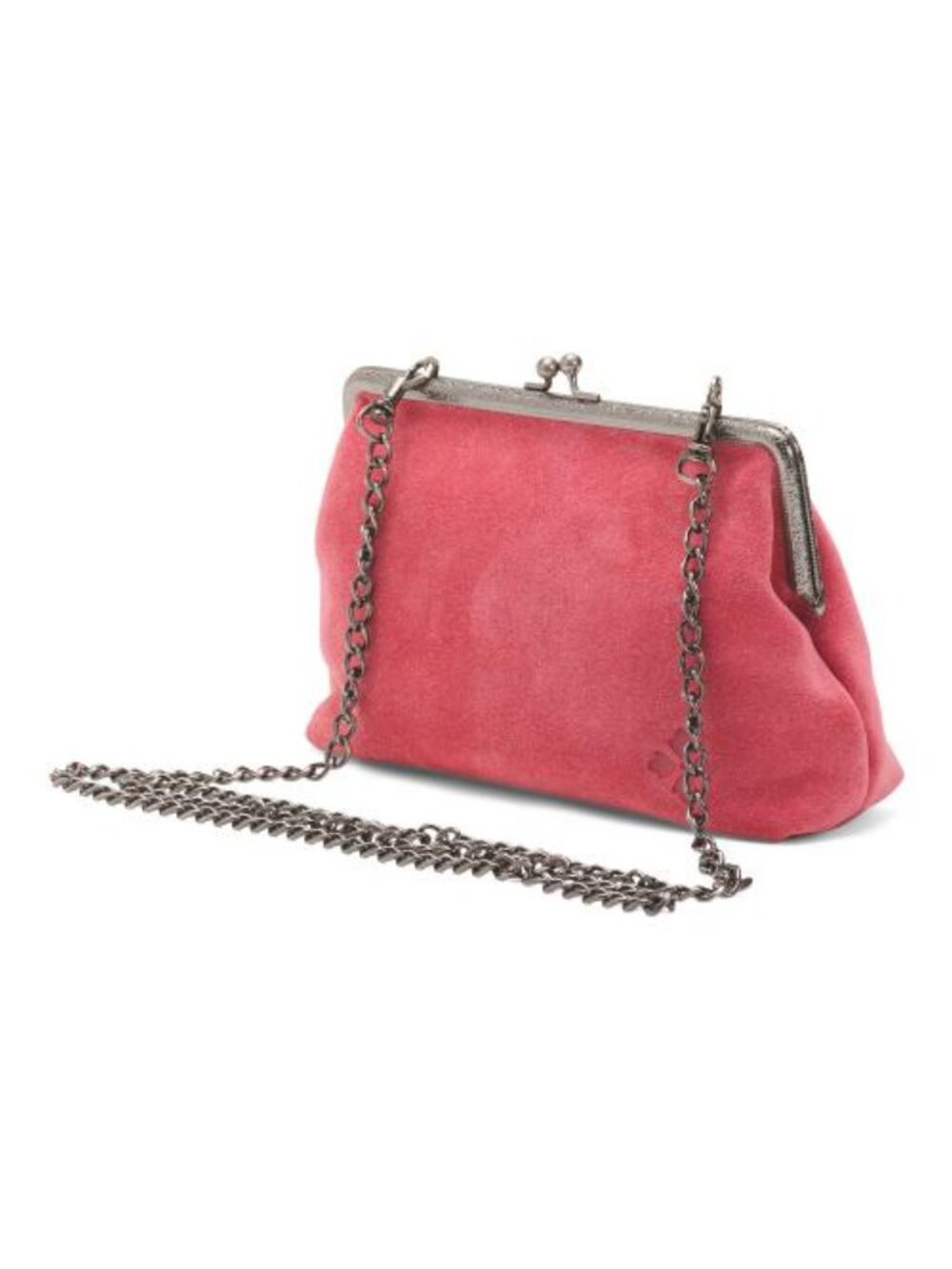 PATRICIA NASH Suede Borriana Framed Clutch With Chain Strap - Picture 3 of 5